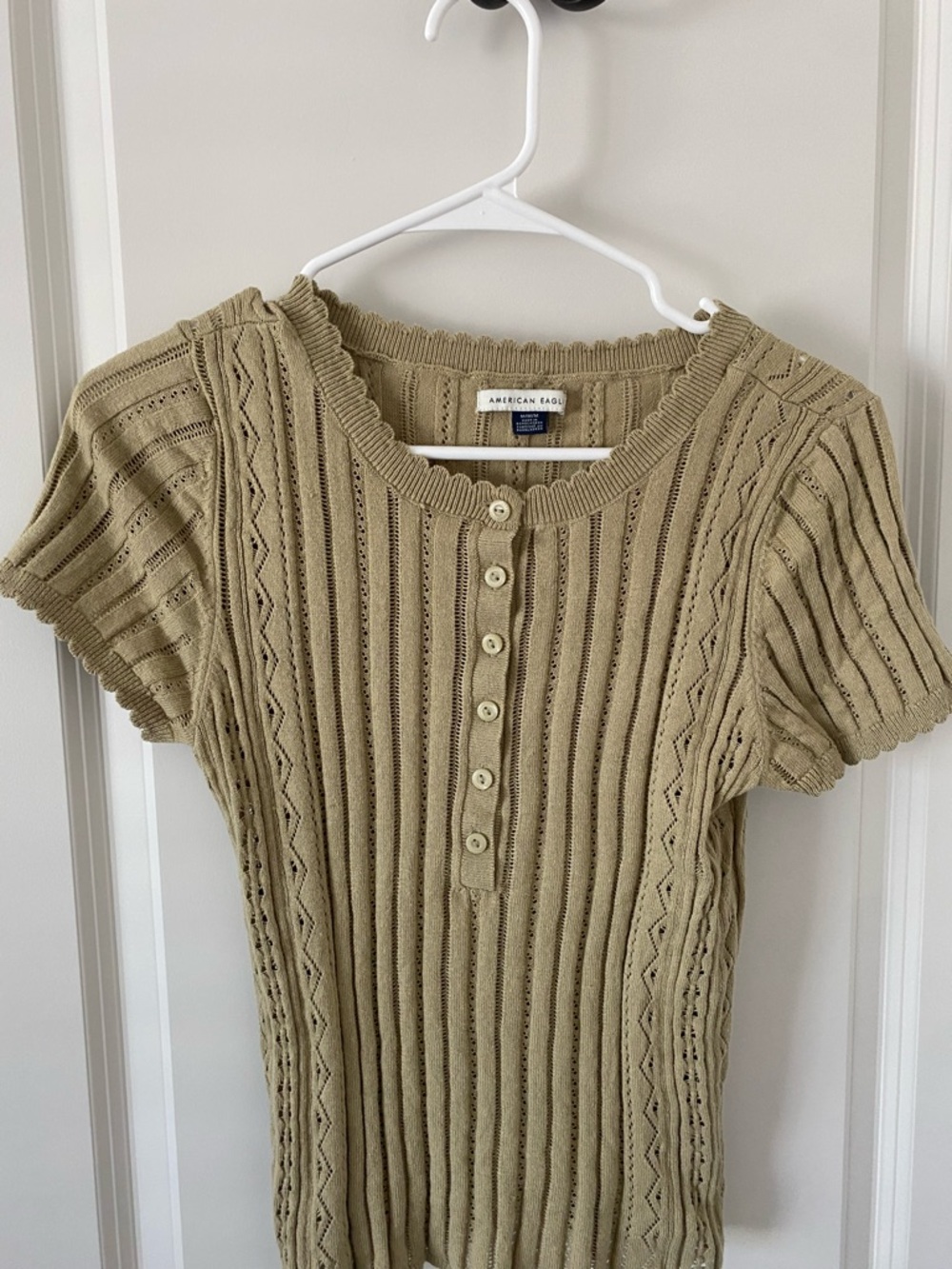 Pointelle shirt